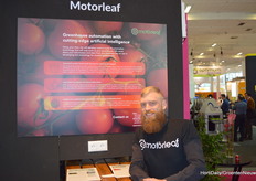Jason Behrmann of Motorleaf who announced a collaboration with Cultilene in the area of ​​crop prediction just before the fair.